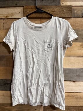 ivory ella Cream Short Sleeve Crewneck Tee